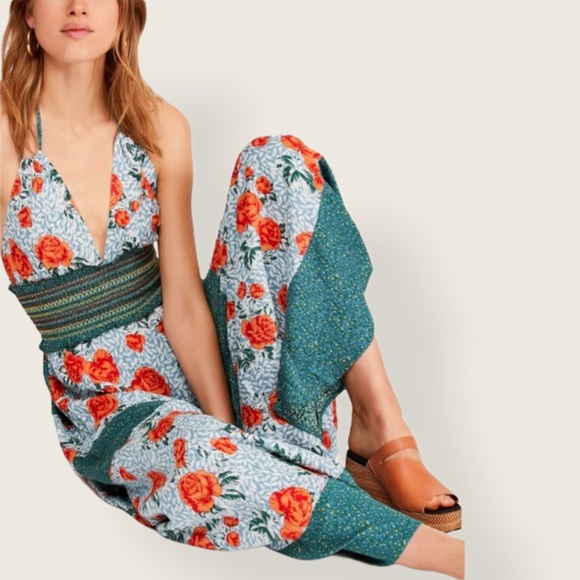 Free People Gabriela Slip Backless Floral Dress - Picture 10 of 16